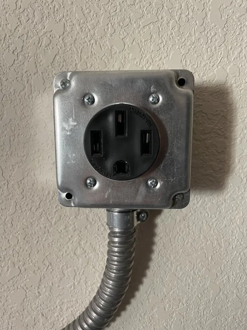 NEMA 14-50 outlet installed for Electrical Panel Upgrade in Citrus Hills